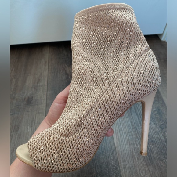 ALDO Nude Mesh Open Toe Bootie - Picture 8 of 14